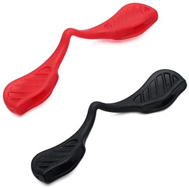 Imagem de Mryok 2 pares de almofadas de nariz de reposição para óculos de sol Oakley Hydra OO9229 - vermelho e preto