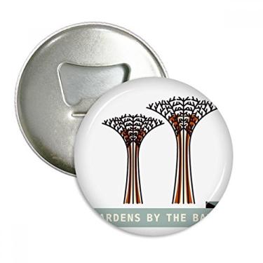 Imagem de Singapore Gardens By the Bay abridor de garrafas ímã de geladeira emblema multifuncional