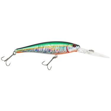 Imagem de Berkley Isca de pesca Flicker Minnow, Alewife verde liso, 6 g, 7,5 cm Crankbaits, perfil realista, curva de mergulho afiada chega a pescar rapidamente, equipada com gancho Fusion19