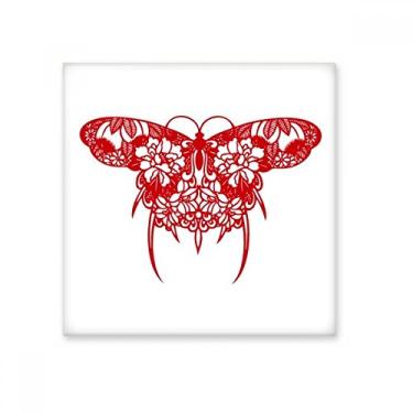 Imagem de Pedra decorativa de azulejo de cerâmica com corte de papel de pipa tradicional chinesa