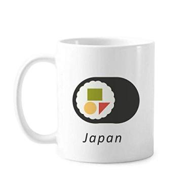 Imagem de Caneca Tradicional Japonesa Local Maki Sushi Clássica Caneca de Cerâmica Branca Presente com Alças 350 ml
