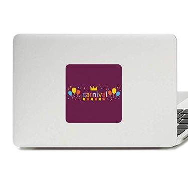 Imagem de Adesivo de vinil com coroa de balão Feliz Carnaval de Veneza Paster Laptop Decoração de PC
