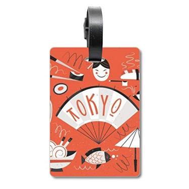 Imagem de Sushi Geisha Japão, Tóquio, Japão, Mala Japonesa, Etiqueta de Bagagem, Cartão de Bagagem, Etiqueta de Scutcheon