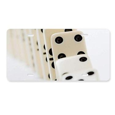 Imagem de DIYthinker Gambling Pai Gow Dominó Foto Placa Decoração Aço Inoxidável Automóvel