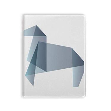 Imagem de Diário de capa macia com estampa geométrica de cavalo origami