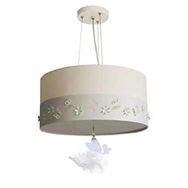 Imagem de Lustre Pendente Infantil Fadas Cúpula Branco 30x15 2E27