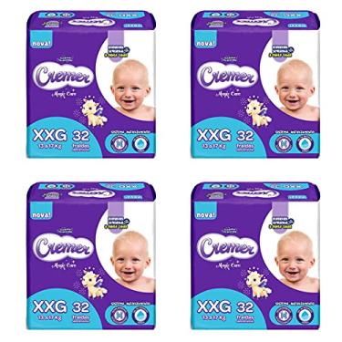Imagem de Kit 4 Pacotes Fralda Descartável Cremer Magic Care Mega XXG