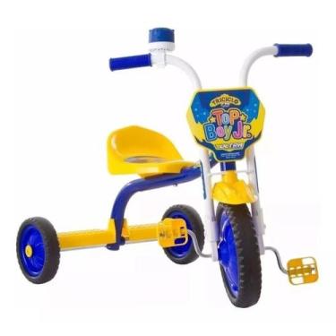 Triciclo Velotrol Tonquinha Motoca Infantil Dino Azul Menino