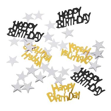 Imagem de Gadpiparty 4 Unidades 5 Confete De Aniversário Confete Metálico Confete Dourado Dispersão De Mesa Decoração De Mesa De Festa De Aspersão Plástico Bebê Mesa De Jantar Feliz Aniversário
