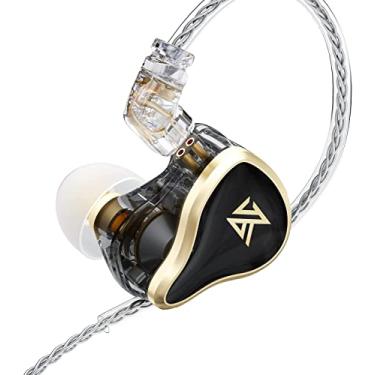 Imagem de Fone de ouvido de metal KZ ZAS 7BAs + 1DDs híbrido 16 drivers HiFi Bass Earbuds no monitor de ouvido Fones de ouvido esportivos com cancelamento de ruído (sem microfone, preto)