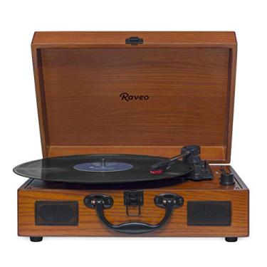 Imagem de Vitrola Raveo Sonetto Wood Com Toca-discos, Bluetooth E Usb Reproduz E Grava MP3