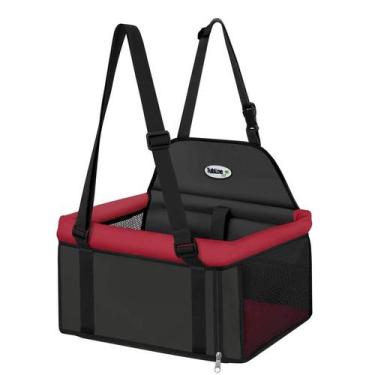 Imagem de Assento Tubline Transpet Big para Cães Vermelho e Preto, Preto e Verme