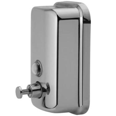 Imagem de Saboneteira Dispenser 800ml Sabonete Líquido Álcool Gel Inox - NilosDe