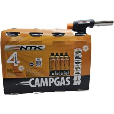 Imagem de Kit Maçarico Culinário Profissional com 4 Refis - Starter_ntk