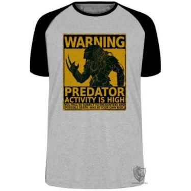 Imagem de Camiseta  Predador cartaz  Blusa Plus Size extra grande adulto ou infa