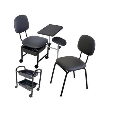 Imagem de Kit Cirandinha com Carrinho e Cadeira Cliente - FOR-TY, PRETO