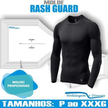 Imagem de Molde Rash Guard, Modelagem&Diversos, Tamanhos P Ao Xxxg