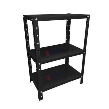 Imagem de Estante de Aço Mini com 3 Prateleiras 45x27cm 45kg Coluna Bipartida Pa