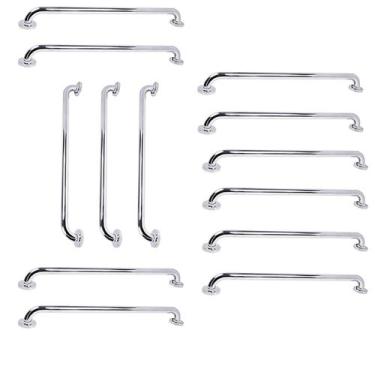 Imagem de Barra deApoio Inox 70Cm Kit 13 Unidades Idoso Gestante Cadeirante Banh