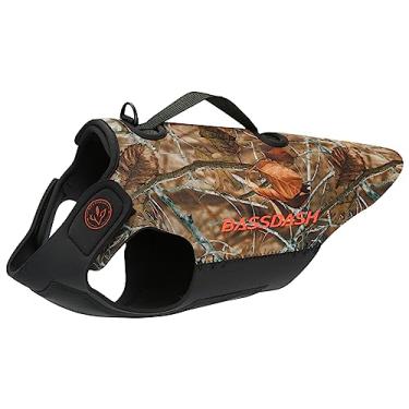 Imagem de BASSDASH Colete de neoprene camuflado ajustável para caça à prova d'água proteção de peito
