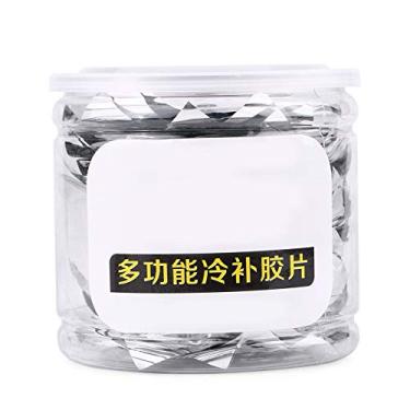 Imagem de 100 Remendos de Borracha do Reparo do Pneu Dos Pces, Jogo Redondo do Remendo Frio do Reparo da Punção Sem Câmara de Ar de 42mm-correção Rápida (75MM 36 peças/barril)