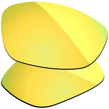 Imagem de Firtox Lentes polarizadas de substituição compatíveis com óculos de sol Oakley Juliet - Ouro luxuoso