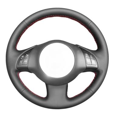 Imagem de MEWANT Capa de volante de carro de couro genuíno respirável para Fiat 500 2007-2015 / Fiat 500e 2014-2018 / Fiat 500C 2014-2017 Acessórios de volante para Fiat 500