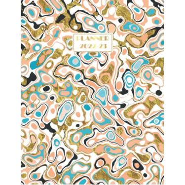 Imagem de 2022-2023 Planner: Achieve Goals & Increase Productivity, Time Management, For Mens, Womens 24 Months, Weekly and Monthly Planner January 2022-December 2023, | Special Gold Marble Cover Edition