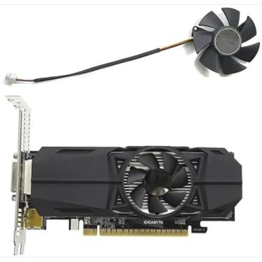 Imagem de LTANDBR FS1250-S2053A 47 mm 3PIN Gigabyte GTX 1050 OC GPU Cooler adequado para ventoinha de placa gráfica Gigabyte GTX1050/1050Ti