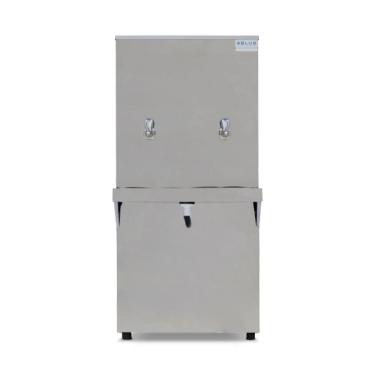 Imagem de Bebedouro Purificador Industrial Blue Coluna 2 Torneiras Gelada 50L PIC50L220VG-2T Inox 220V
