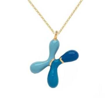 Imagem de Colar com letras de bolhas para mulheres, pingente de letra inicial de balão delicado 26 A-Z alfabeto colorido, moderno, joias de amizade, presentes para namoradas adolescentes, Adjustable, Latão, Sem