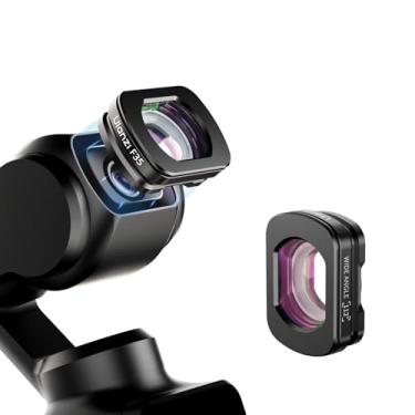 Imagem de ULANZI Lente grande angular F35 Pocket 3, lente grande-angular de 112° compatível com acessórios DJI Osmo Pocket 3, fixação magnética/revestimento dupla face/vidro óptico HD