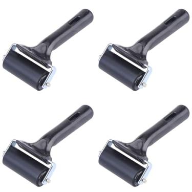 Imagem de Rolo de Borracha, 4pcs de Borracha Pesada Rolo de Borracha Roller Pincel Pincel Arte Artesanato Ferramenta de Pintura a óleo para Gravura Anti Skid Fita Construction