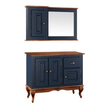 Imagem de Gabinete para Banheiro com Armário Espelheira Dália 3066 Linz Móveis, 