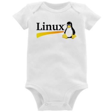 Imagem de Body Bebê Linux - Foca na Moda, Branco, G
