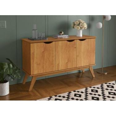 Imagem de Buffet / Bancada PR 3 Portas Retrô 2 Portas Cor Off Cinamomo - PT