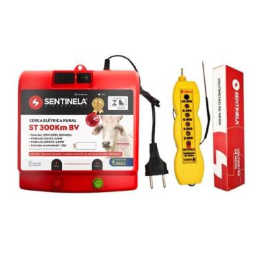 Imagem de Eletrificador Cerca Elétrica Rural 300km + Voltímetro - Sentinela