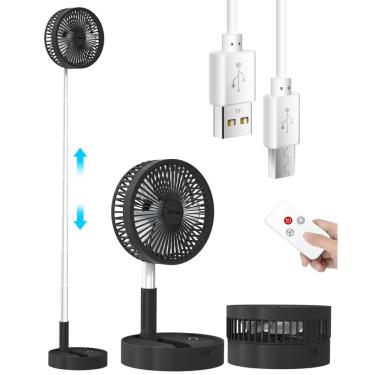 Imagem de Ventilador de suporte AiCase telescópico portátil dobrável com bateria recarregável