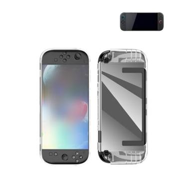 Imagem de Capa transparente para console de jogos Nintendo Switch 2, fina, leve, suporte e à prova de arranhões, capa de borracha TPU (transparente).