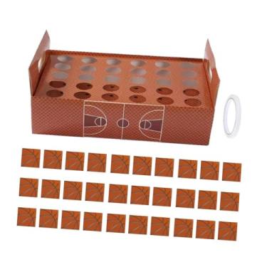 Imagem de IEUDNS Papel Confetti Cone Holder Kit Stand Box Diy Crafting Inclua 30 Documentos de Cone Decoração de Casamento para Festival de Presentes de Engajamento, Basquetebol