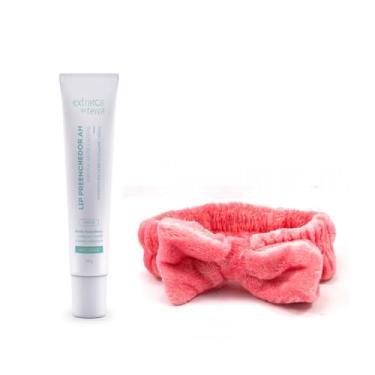 Imagem de Kit Hidratante Labial Lip Preenchedor AH 10g + Faixa Pelúcia Para Cabelo – Lábios Volumosos, Definidos e Look Fashion