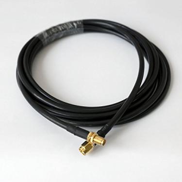 Imagem de TECHTOO Polaridade Reversa Durável RP-SMA Macho para Fêmea RF Antena Pigtail Jumper Adaptador Extensão Cabo Coaxial Cabo Pigtail para Antenas de Rede / Roteador/Amplificador 3M / 3 pés
