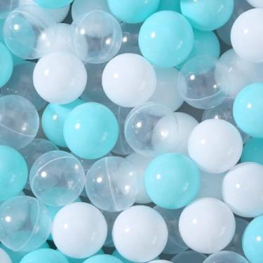 Imagem de STARBOLO Ball Pit Balls Pack of 100 - BPA&Phthalate Free Non-Toxic Crush Proof Play Pit Soft Plastic Ball for 1 2 3 4 5 Years Old Toddlers Baby Kids Birthday Pool Tent Party (2.17inches)