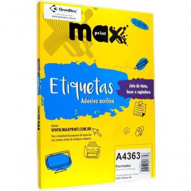 Imagem de Etiqueta A4 - 100 Folhas - 38,1x99 Mm - Maxprint