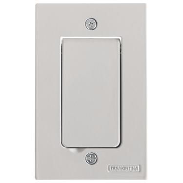 Imagem de Tampa Passa Fio 4x2 Para Piso Tramontina Cinza