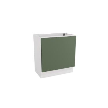 Imagem de Balcão Para Forno De Embutir Celeste Kappesberg 100% Mdf Branco/verde 80cm