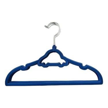 Imagem de Cabide Veludo Infantil Em Design Carrinho Antideslizante