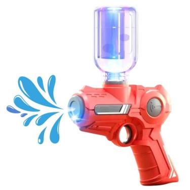 Imagem de Lança Água 14cm Pistola Com Luz Led Esguicho De Longo Alcance Para Cri