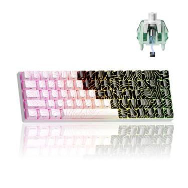 Imagem de HITIME Teclado X Xvx He68 Pro De Gatilho Rápido 60%, Efeito Hall Com Interruptor Magnético Gateron Jade, Mecânico Topográfico Personalizado Estrutura Alumínio Cnc Para Pc/Laptop/Xbox/Ps4/Ps5