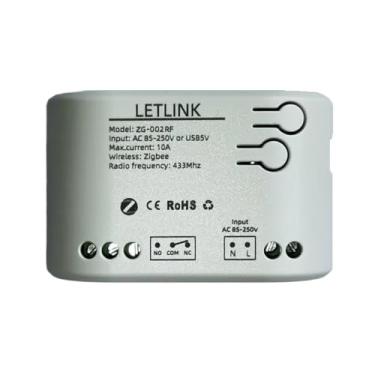 Imagem de Interruptor inteligente Zigbee1 Channel USB 5V ou AC 85-250V, selflock ajustável e modo de trabalho momentâneo, funciona com Smart Life/Tuya Gateway